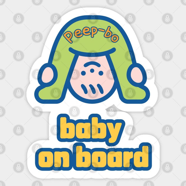 baby on board Sticker by zzzozzo